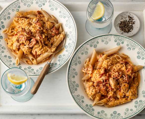 Creamy Chicken and Chorizo Pasta