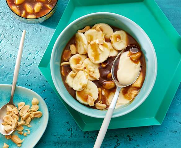 Erdnuss-Karamell-Bowl