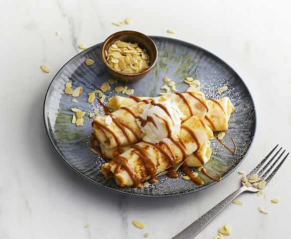 Crêpes proteiche con burro di arachidi Crêpes proteiche con burro di arachidi