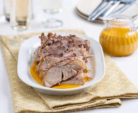 Wolno gotowana łopatka wieprzowa (z osłoną noża miksującego)