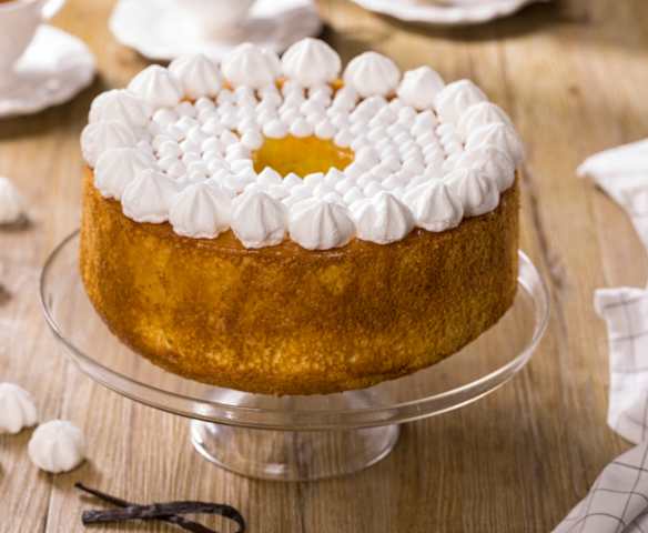 Chiffon cake alla vaniglia