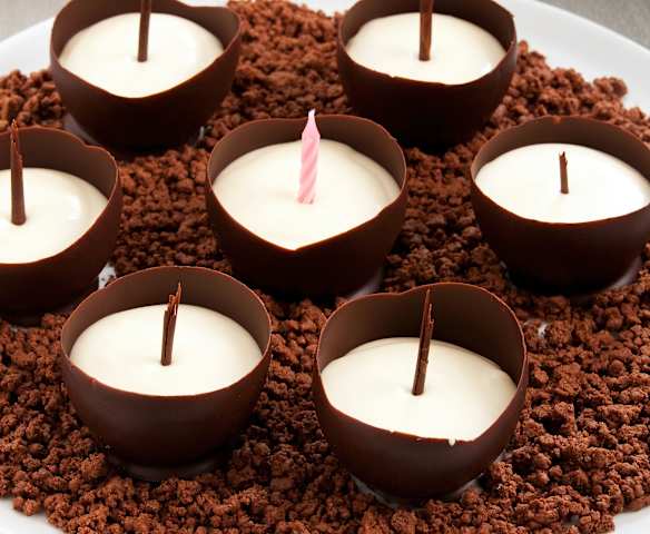 Candele al cioccolato