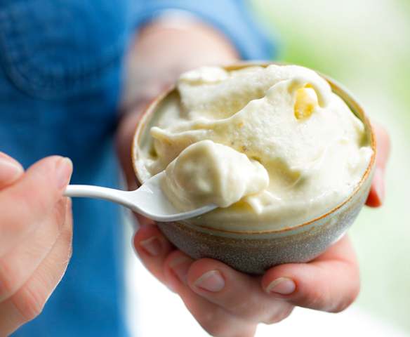 Sorbet banane et citron vert