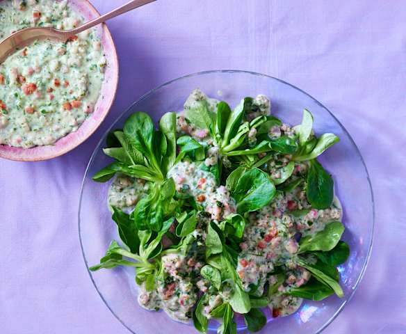 Speck-Zwiebel-Sahne-Dressing