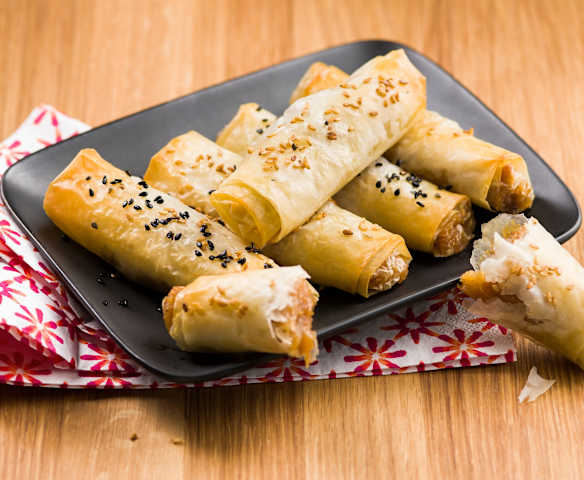 Nems à la banane et au sésame