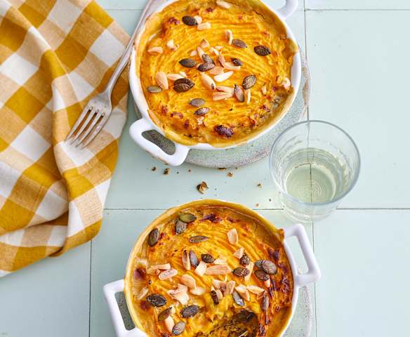 Parmentier de lentilles et potimarron