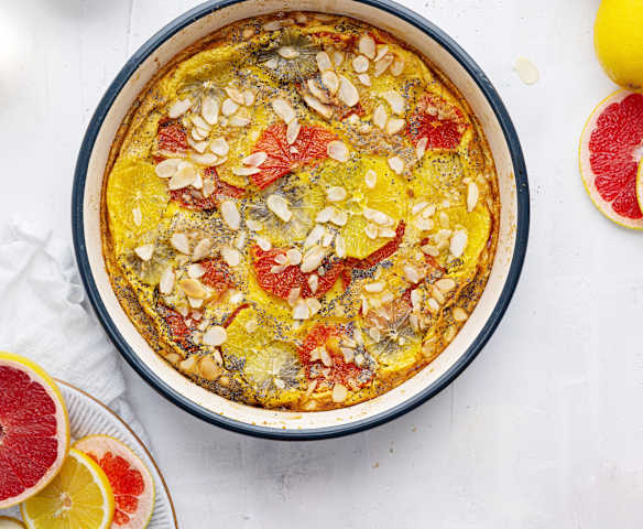 Lemon and Poppy Seed Clafoutis