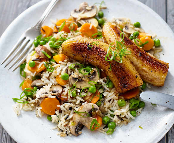 Gemüsereis mit Banane