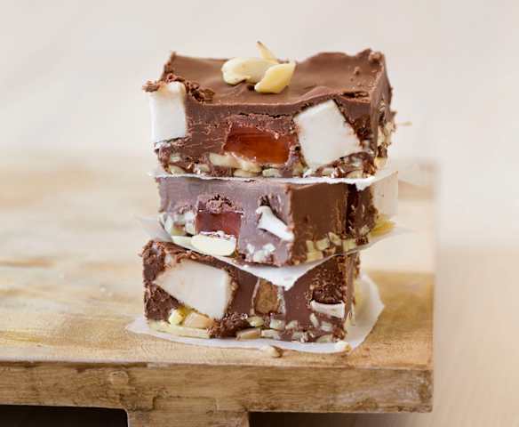 Rocky road with vanilla bean marshmallow