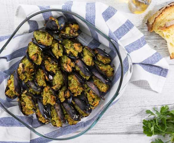 Mitili ripieni alla ligure