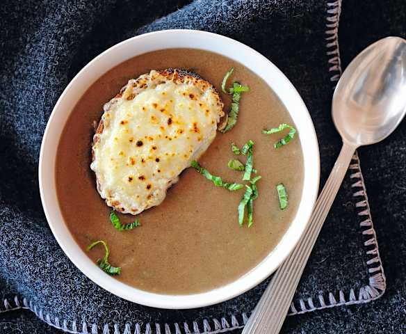 Soupe à la farine torréfiée