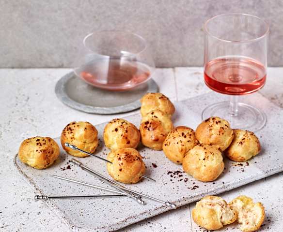 Lynette MacDonald's Bacon and three cheese gougères Lynette MacDonald's Bacon and three cheese gougères