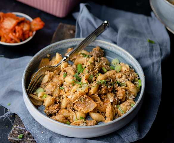 Mac & cheese com kimchi Mac & cheese com kimchi