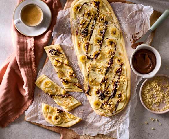 Bananen-Nutella®-Flammkuchen