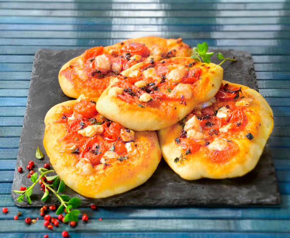 Pizzette mit Ziegenkäse