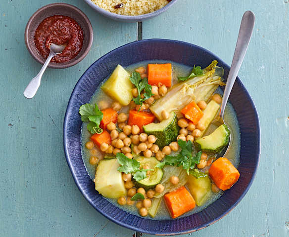 Tajine de légumes aux fruits secs
