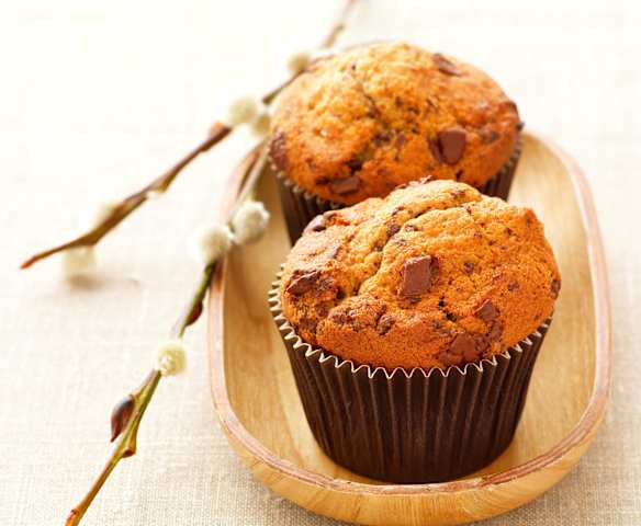 Muffins à la banane et aux pépites de chocolat
