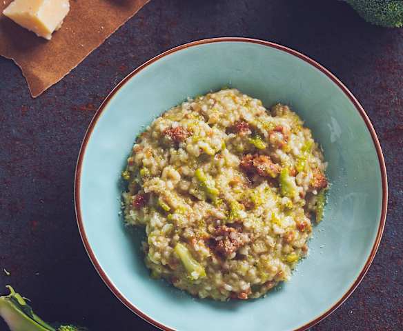 Risotto ai broccoli e salsiccia