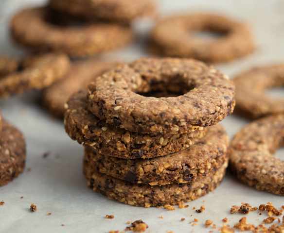 Biscuits chocolat et sésame