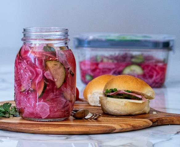 Quick sliced pickle (Thermomix® Cutter)