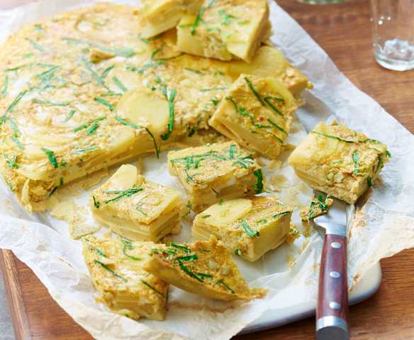 Tortilla espagnole à la ciboulette
