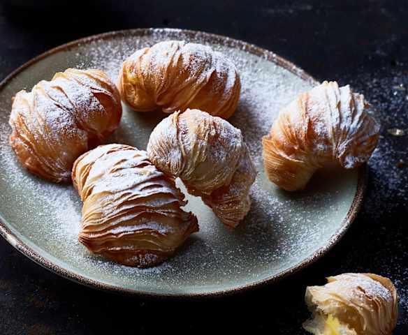 Code di aragosta con crema pasticcera