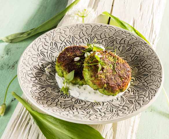 Bärlauchlaibchen mit Kräutercreme