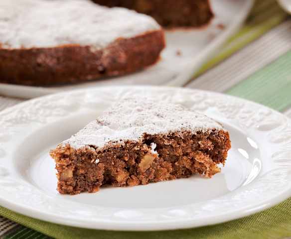 Bolo de chocolate e noz