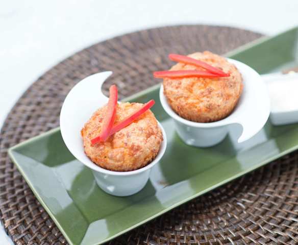 Muffins de jamón y queso