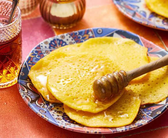 Crêpes mille trous au maïs Crêpes mille trous au maïs