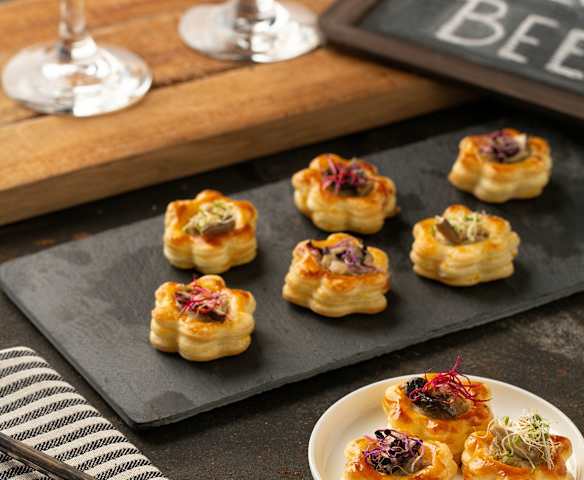 Bocconcini della regina (Vol-au-vent ai funghi e pollo)