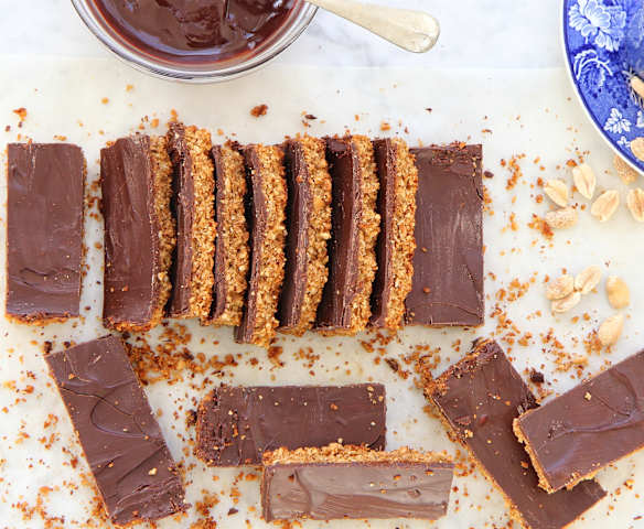 Barritas de avena y chocolate