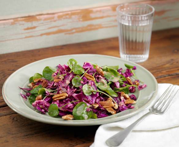 Purple Cabbage with Pecan Salad