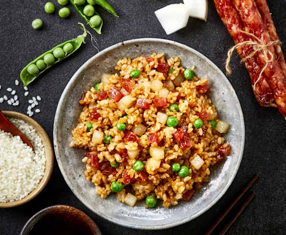 白萝卜香肠烩饭