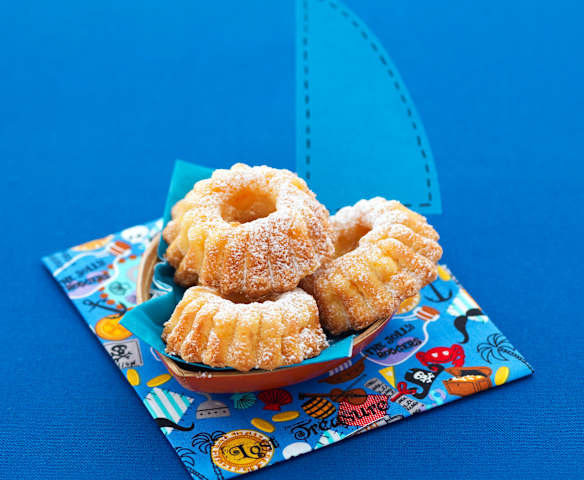 Mini savarins aux pêches