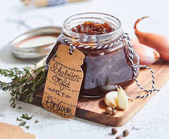 Schalottenconfit mit Portwein