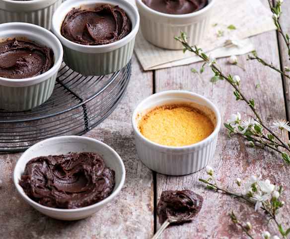 Mirelki sernikowe z kremem czekoladowym