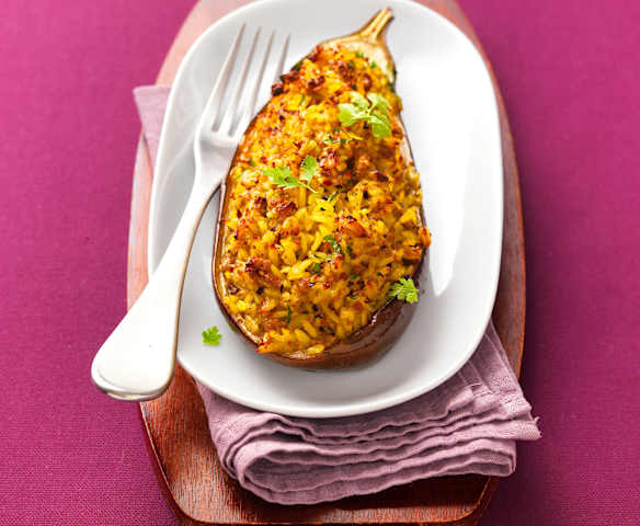 Aubergines farcies à l'orientale