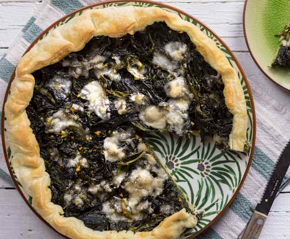 Quiche di spinaci e arance di Sicilia