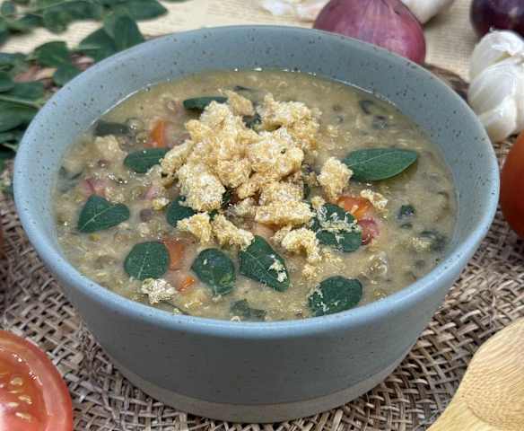 Ginisang munggo (Mung bean soup)