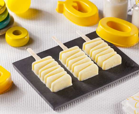 Ghiaccioli cremosi cocco e ananas