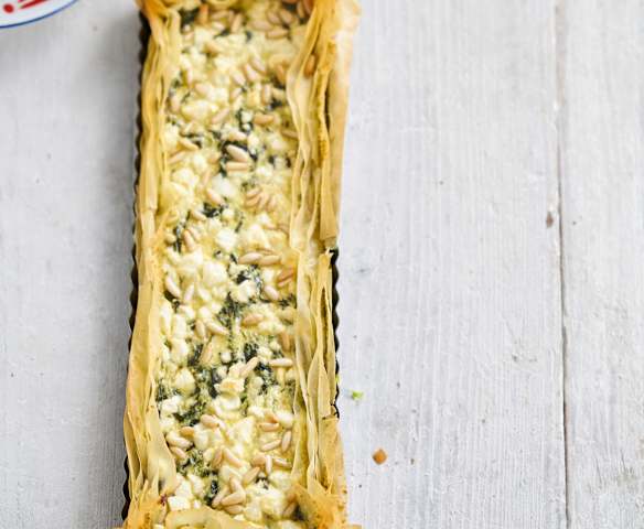 Tarte mit Spinat und Feta