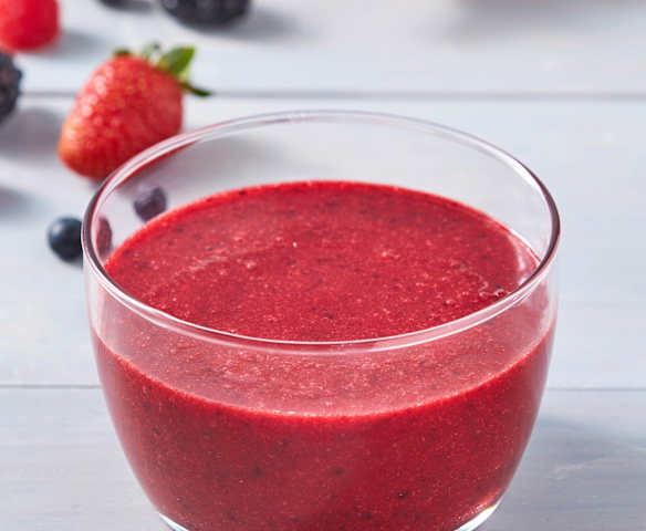 Coulis de frutos rojos frescos
