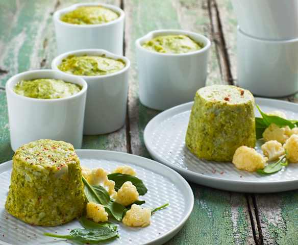 Sformato di cavolfiore e spinaci