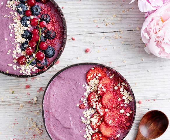 Smoothie bowl rosa