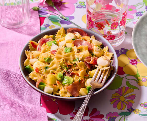 Curry-Melonen-Nudelsalat