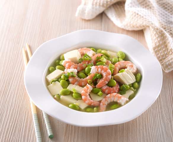 蝦仁毛豆豆腐