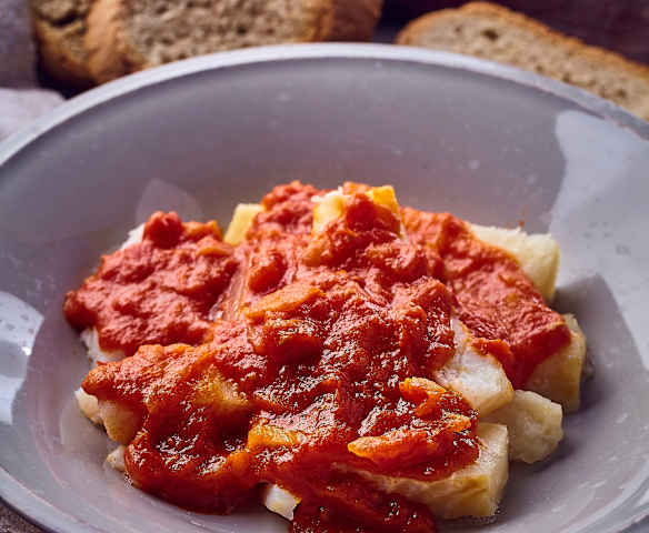 Zuppa di baccalà alle cipolle