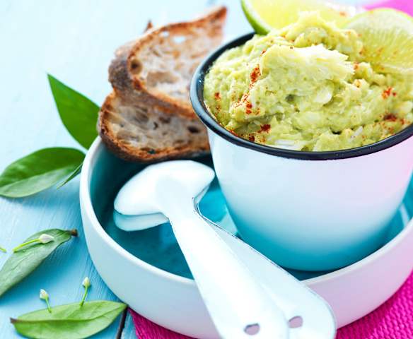 Mousse di baccalà e avocado