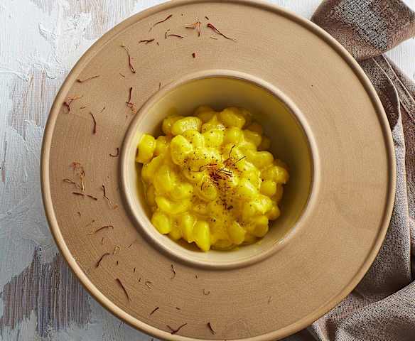 Gnocchi di patate con crema allo zafferano